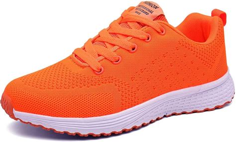 bright orange sneakers women's.